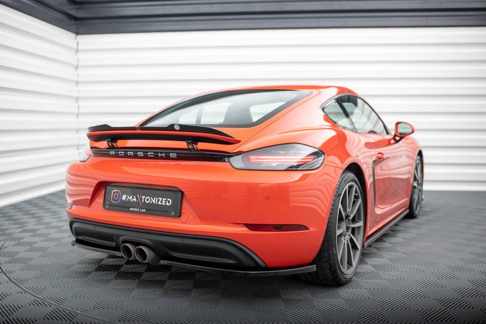 Seitliche Heck Diffusor Erweiterung für Porsche 718 Cayman 982 von Maxton Design