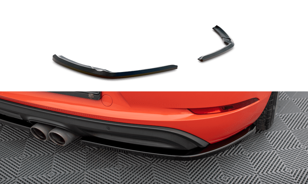 Seitliche Heck Diffusor Erweiterung für Porsche 718 Cayman 982 von Maxton Design