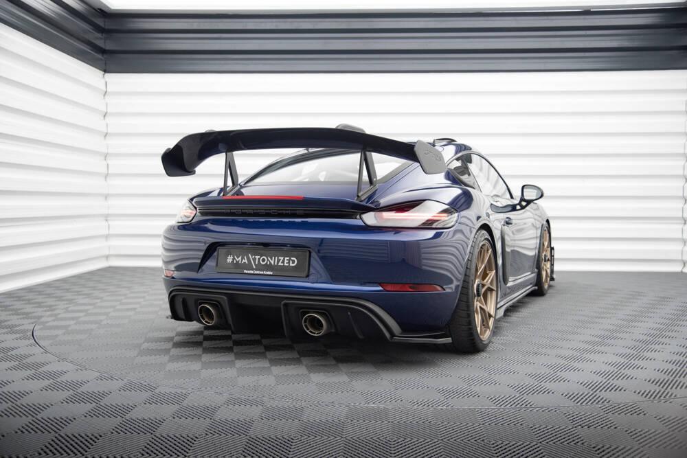 Seitliche Heck Diffusor Erweiterung für Porsche 718 Cayman GT4 RS 982 von Maxton Design