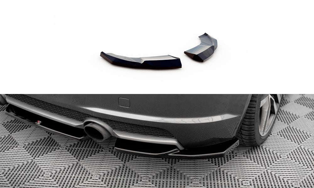 Seitliche Heck Diffusor Erweiterung Street Pro mit Flaps für Mercedes-Benz A45 AMG Aero W176 von Maxton Design