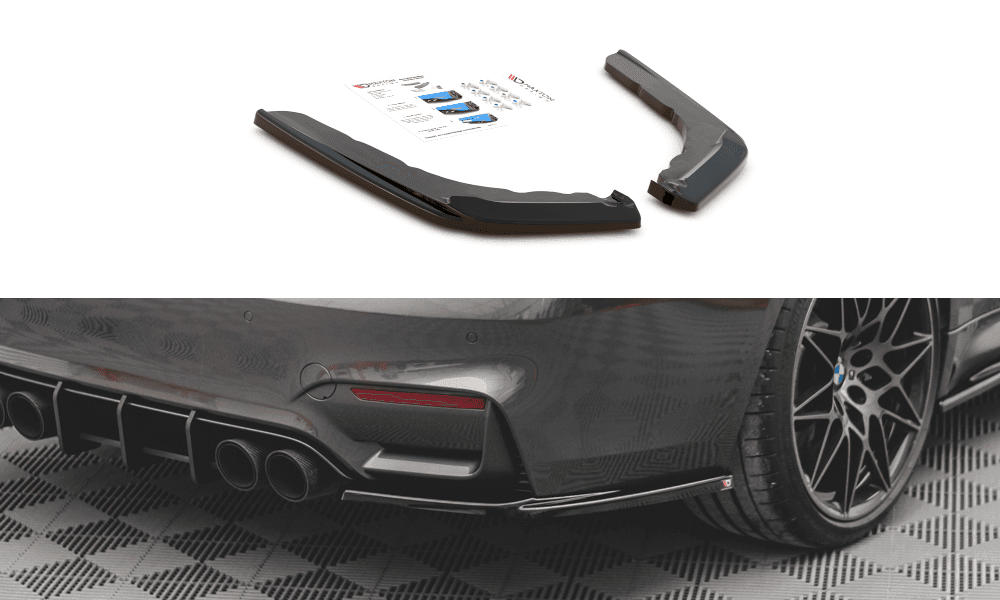 Seitliche Heck Diffusor Erweiterung V.1 für BMW M4 F82 von Maxton Design