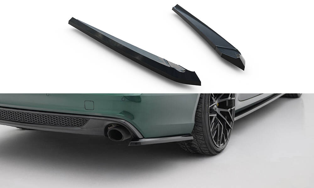 Seitliche Heck Diffusor Erweiterung V.2 für Audi A6 Avant S-Line C7 von Maxton Design