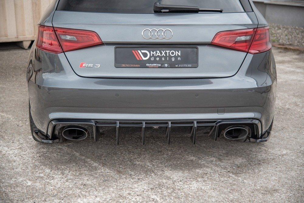 Seitliche Heck Diffusor Erweiterung V.2 für Audi RS3 8V Sportback von Maxton Design