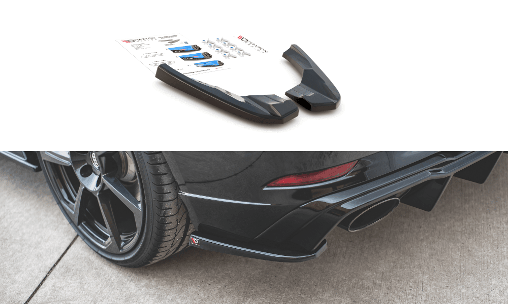 Side rear diffuser extension V.2 for Audi RS3 8V FL Sportback from Maxton Design 