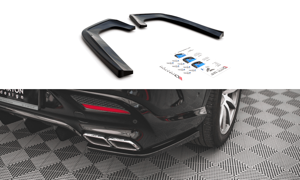 Seitliche Heck Diffusor Erweiterung V.2 für Mercedes-Benz GLE Coupe 63AMG C292 von Maxton Design