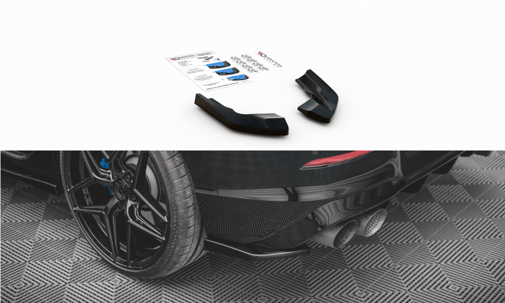 Seitliche Heck Diffusor Erweiterung V.2 für VW Golf R MK8 von Maxton Design