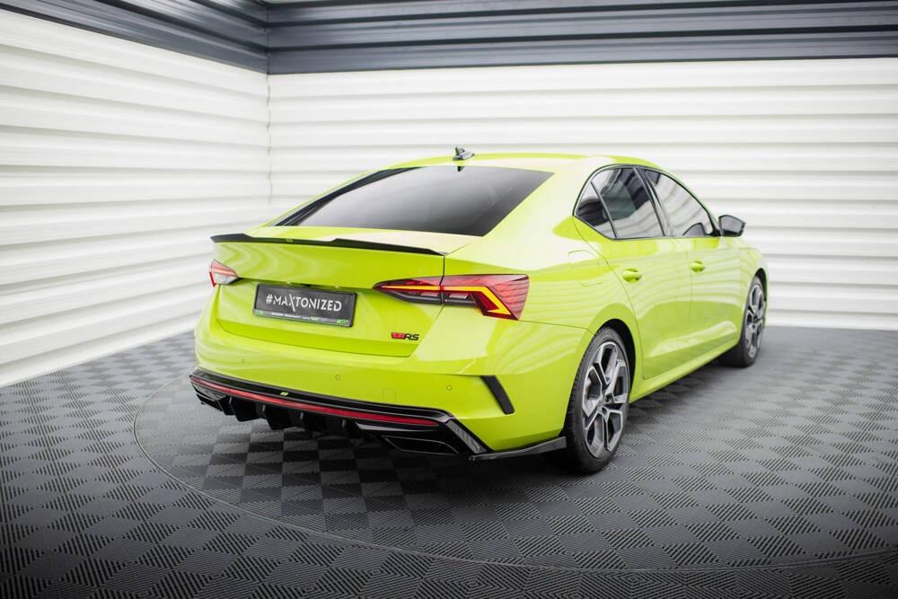 Seitliche Heck Diffusor Erweiterung V.4 für Skoda Octavia RS NX von Maxton Design