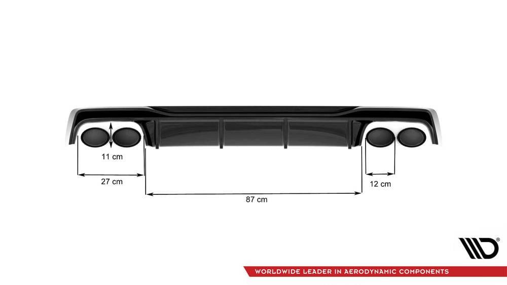 Heckdiffusor für Audi S6 C8 von Maxton Design