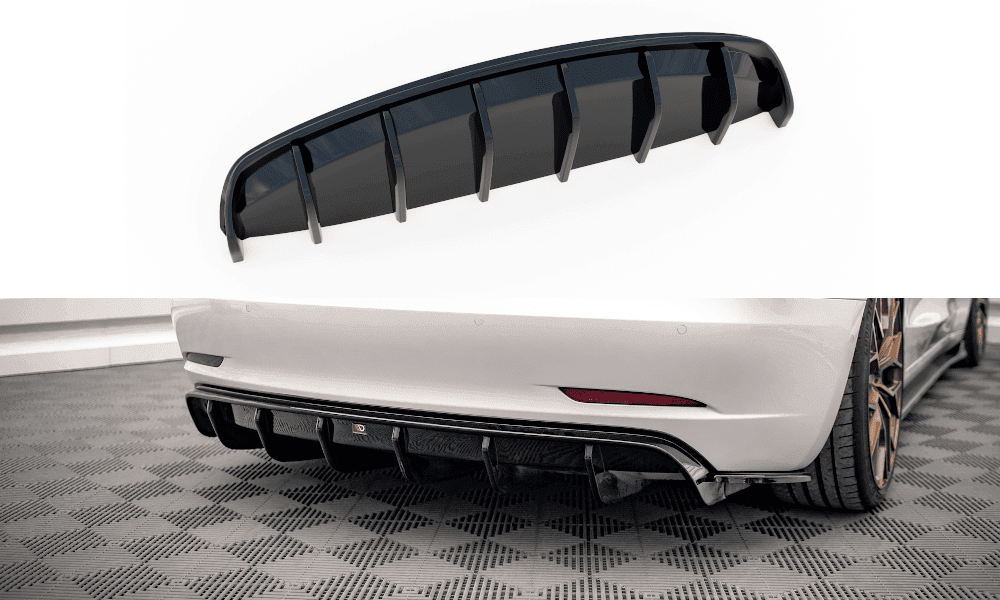 Heckdiffusor Ansatz V.2 für Tesla Model 3 Maxton Design