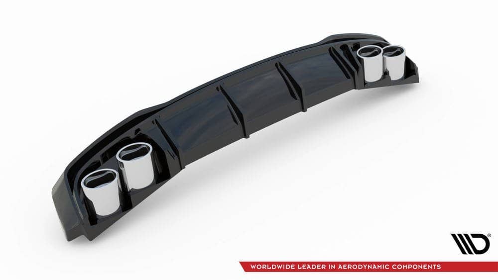 Heck Diffusor mit Endrohrblenden für Audi A7 C8 S Line von Maxton Design