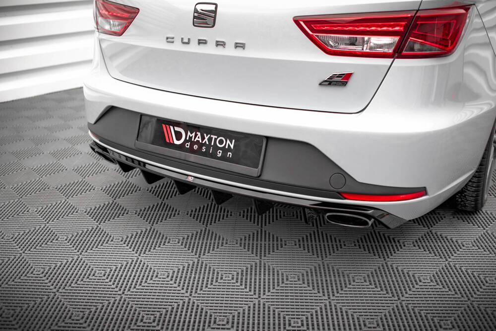 Zentraler Hinterer Splitter für Seat Leon Cupra ST MK3 von Maxton Design