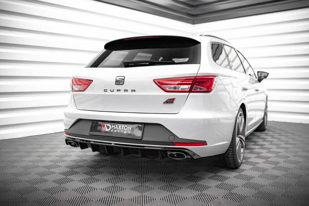 Zentraler Hinterer Splitter für Seat Leon Cupra ST MK3 von Maxton Design