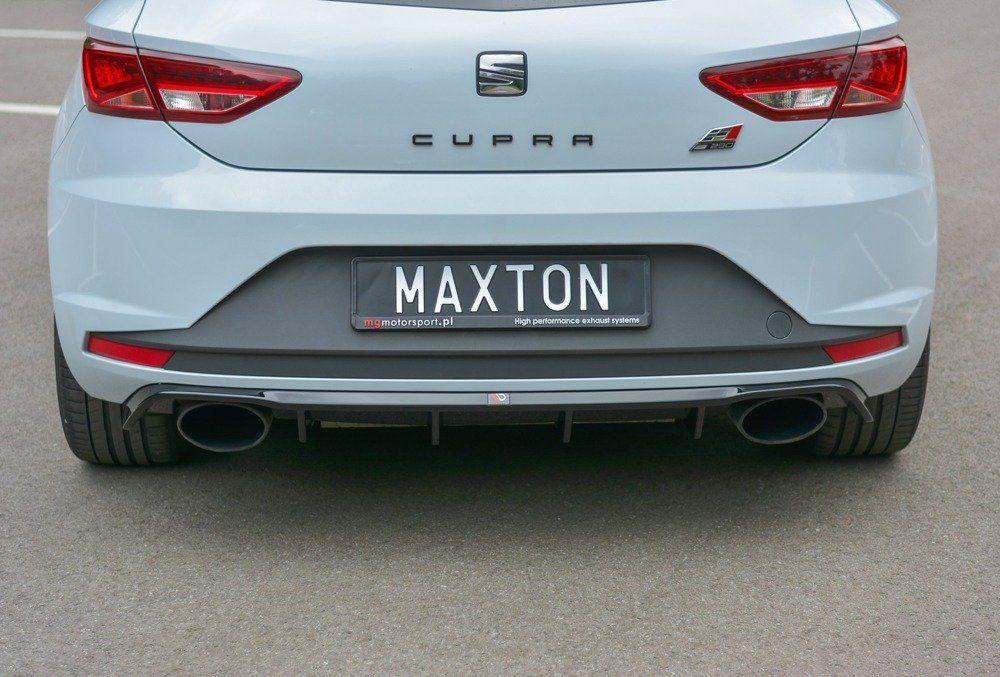 Heck Diffusoransatz für Seat Leon Cupra Mk3 von Maxton Design