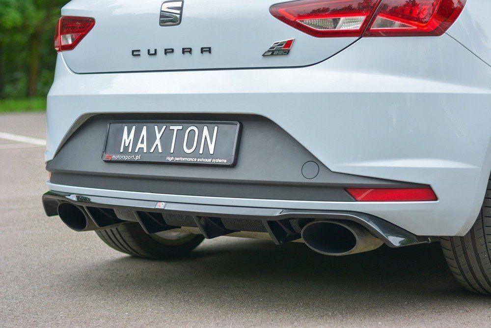 Heck Diffusoransatz für Seat Leon Cupra Mk3 von Maxton Design