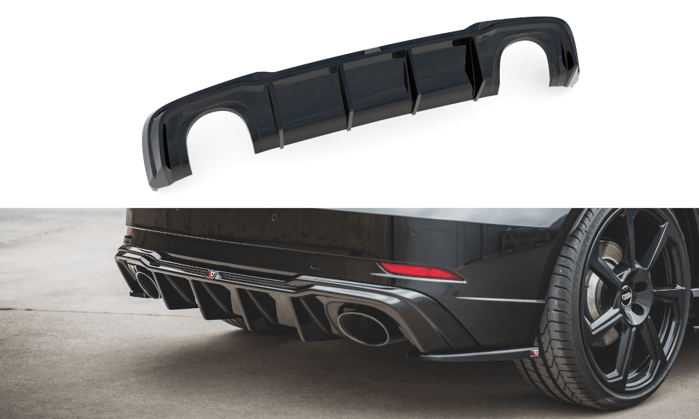 Rear diffuser V.2 Audi RS3 8V FL Sportback Maxton Design 