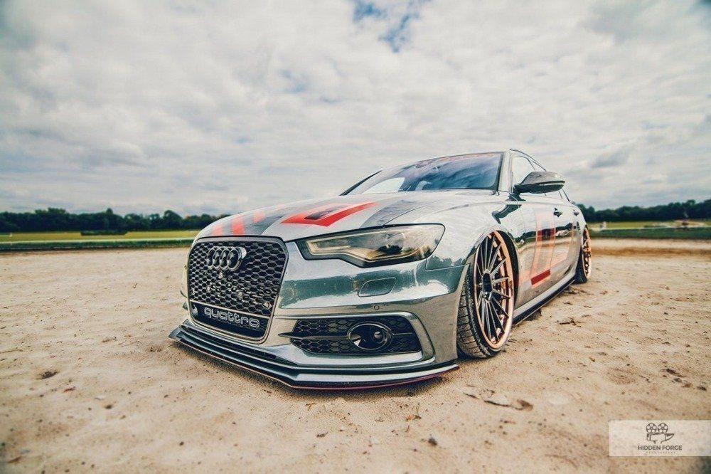 Hybrid Front Splitter / Cup Schwert für Audi S6 / A6 S-Line C7 VFL von Maxton Design