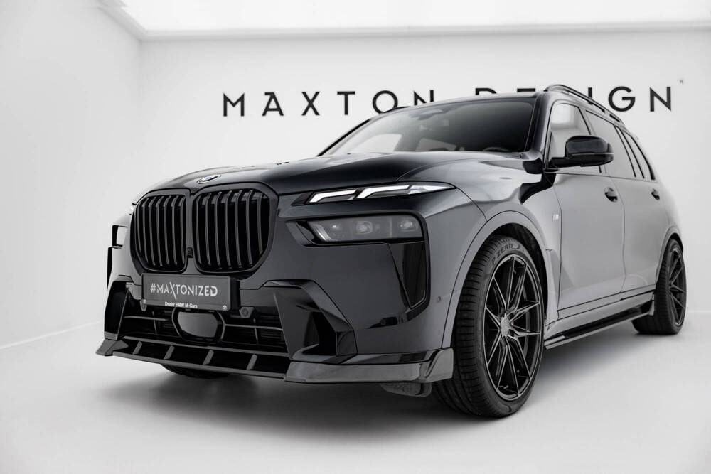 Carbon Front Lippe / Front Splitter / Frontansatz für BMW X7 M-Paket G07 Facelift von Maxton Design