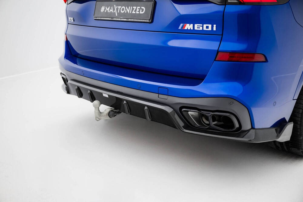 Carbon Zentraler Hinterer Splitter für BMW X5 M-Paket G05 Facelift von Maxton Design