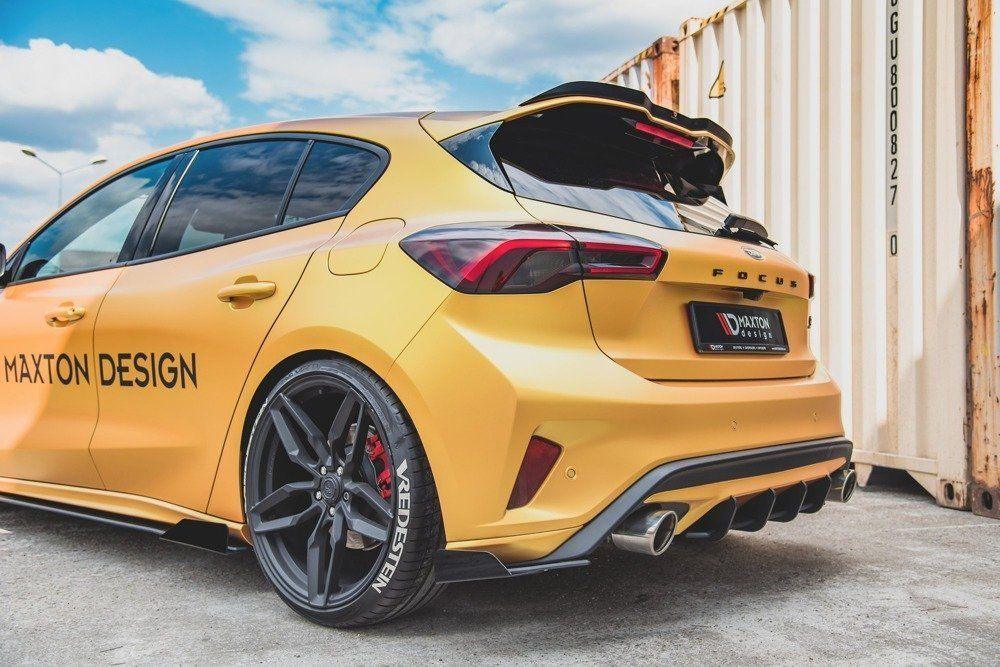 Seitliche Heck Diffusor Erweiterung Racing mit Flaps für Ford Focus ST MK4 von Maxton Design