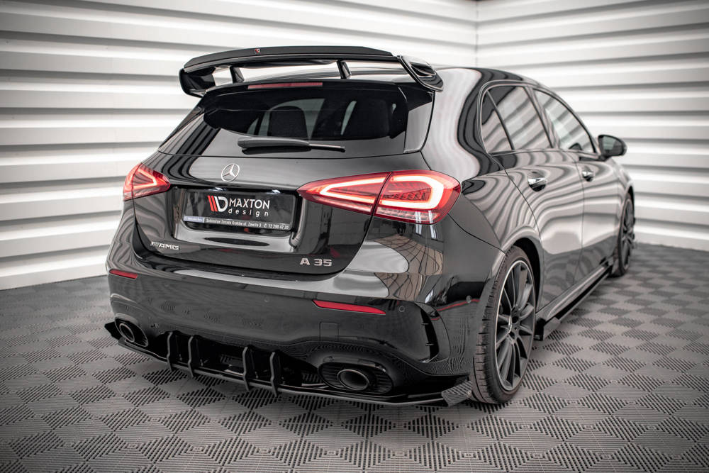 Heckdiffusor Street Pro mit Flaps für Mercedes A35 AMG Hatchback W177 von Maxton Design