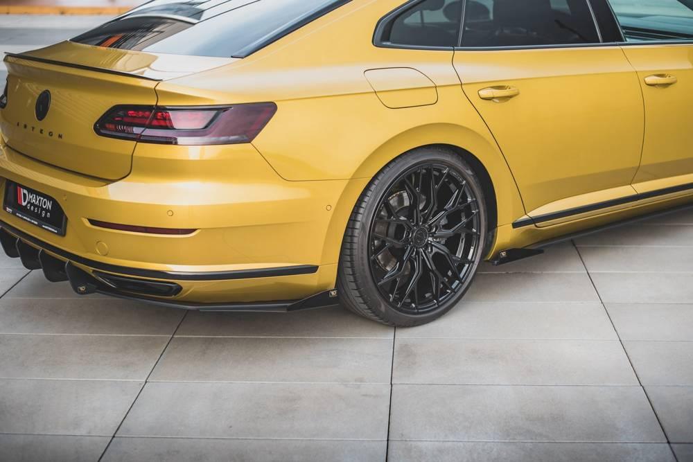 Zentraler Hinterer Splitter Racing mit Flaps für VW Arteon R-Line 3H von Maxton Design