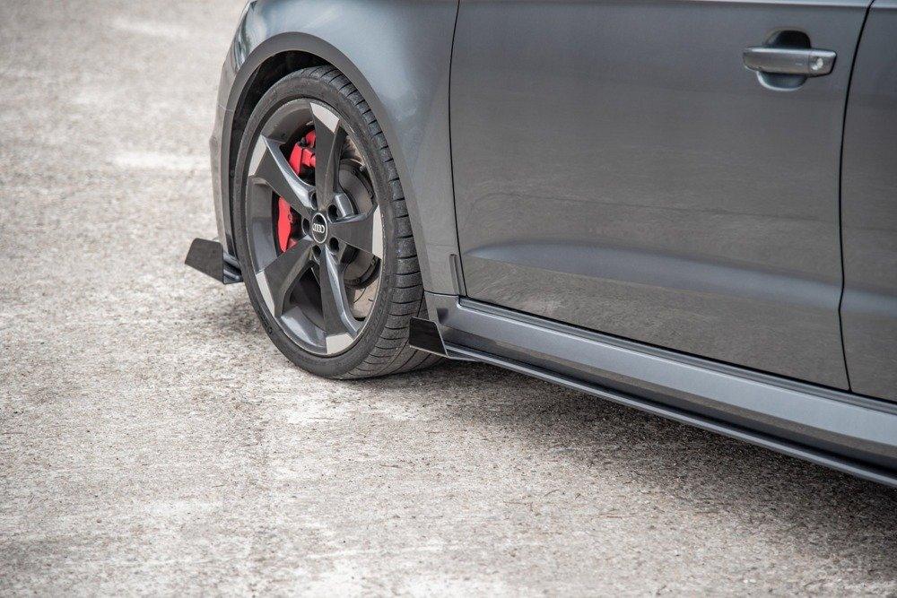 Seitenschweller Erweiterung Racing mit Flaps für Audi RS3 8V Sportback von Maxton Design