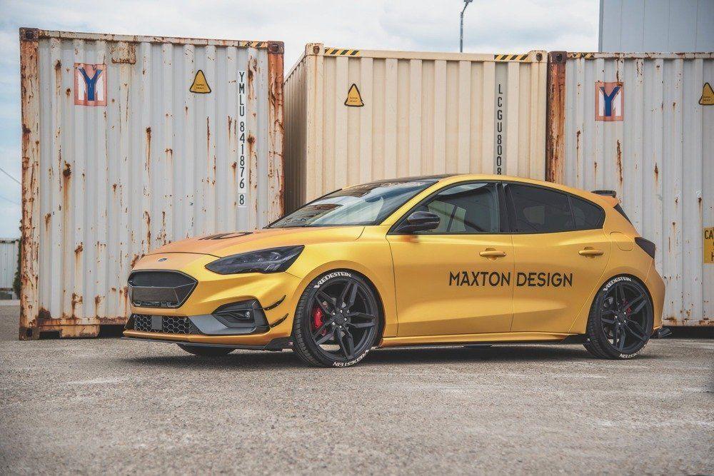 Seitenschweller Erweiterung Racing mit Flaps für Ford Focus ST MK4 von Maxton Design