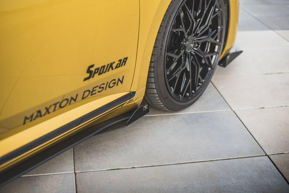 Seitenschweller Erweiterung Racing mit Flaps für VW Arteon R-Line 3H von Maxton Design