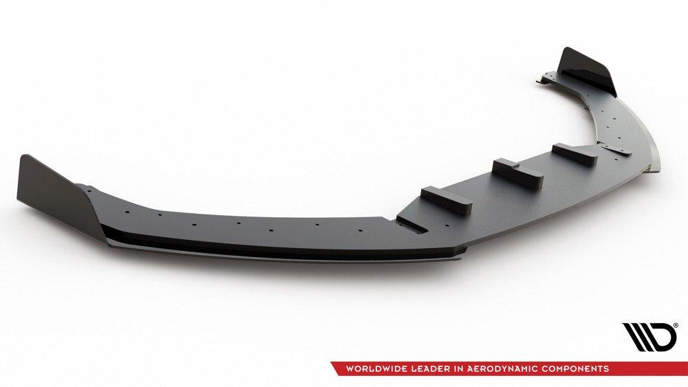 Front Splitter / Cup Schwert / Frontansatz Racing mit Flaps für Audi RS3 8V Sportback von Maxton Design