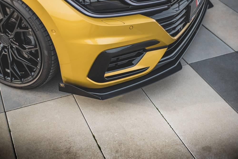 Front Lippe / Front Splitter / Frontansatz Racing mit Flaps für VW Arteon R-Line 3H von Maxton Design