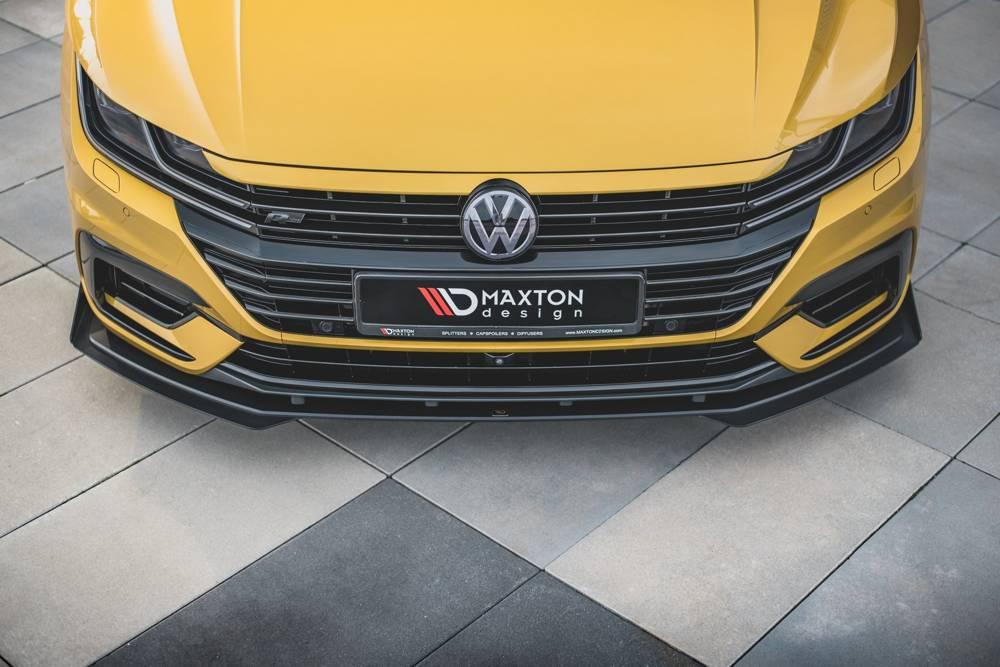 Front Lippe / Front Splitter / Frontansatz Racing mit Flaps für VW Arteon R-Line 3H von Maxton Design