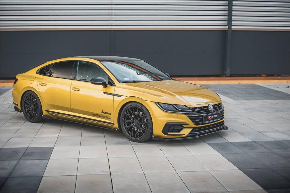 Front Lippe / Front Splitter / Frontansatz Racing mit Flaps für VW Arteon R-Line 3H von Maxton Design