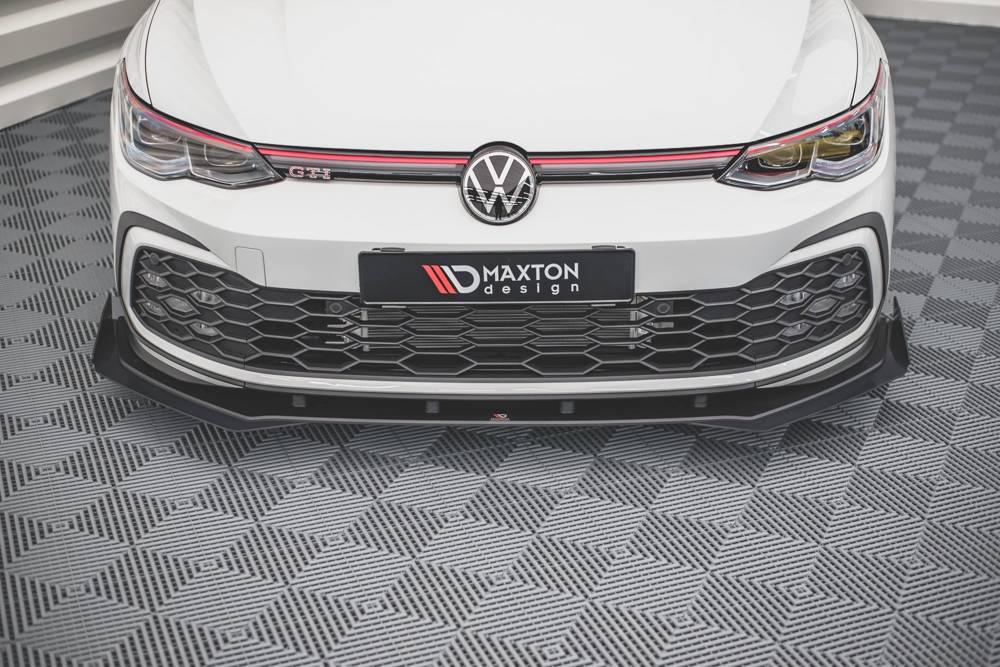 Front Lippe / Front Splitter / Frontansatz Racing für VW Golf 8 R-Line von Maxton Design