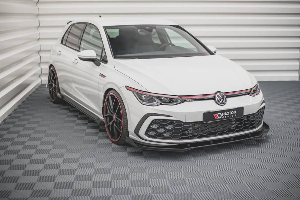 Front Lippe / Front Splitter / Frontansatz Racing für VW Golf 8 R-Line von Maxton Design