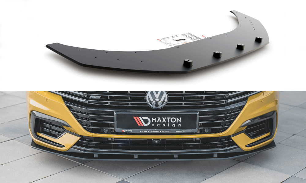 Front Lippe / Front Splitter / Frontansatz Street Pro mit Flaps für Audi A3 8Y von Maxton Design