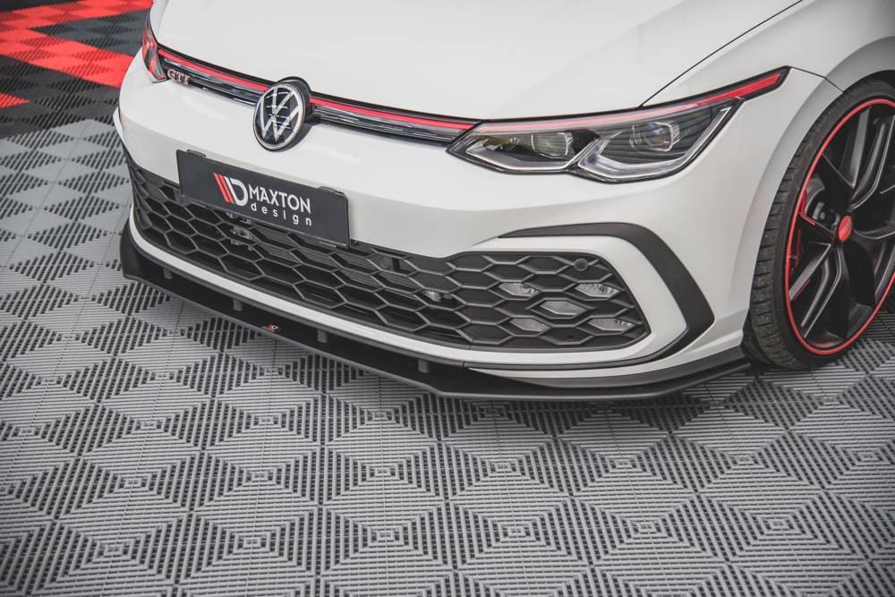 Front Lippe / Front Splitter / Frontansatz Racing für VW Golf 8 R-Line von Maxton Design