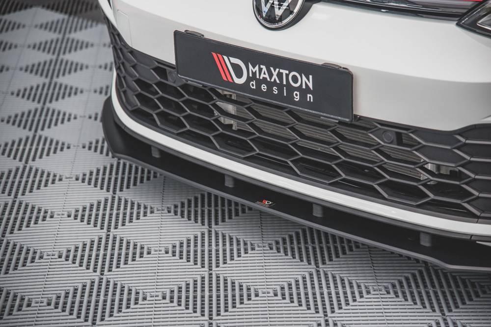 Front Lippe / Front Splitter / Frontansatz Racing für VW Golf 8 R-Line von Maxton Design