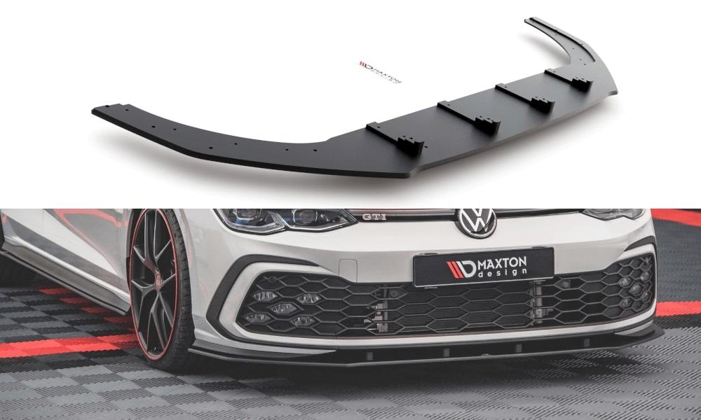 Front Lippe / Front Splitter / Frontansatz Racing für VW Golf 8 R-Line von Maxton Design