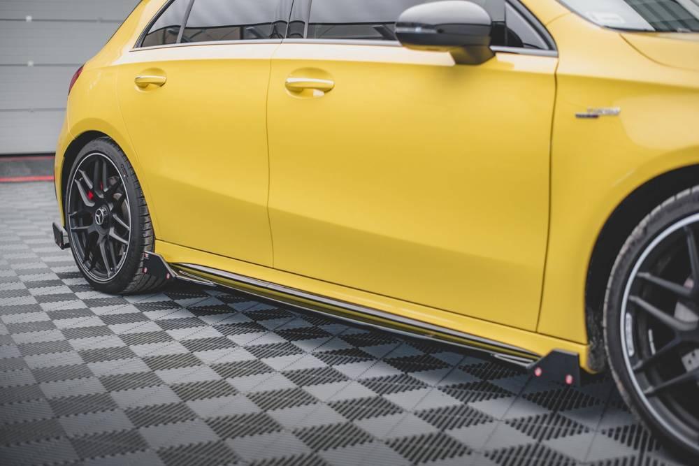 Seitenschweller Erweiterung mit Flaps V.2 für Mercedes AMG A 45 S W177 von Maxton Design