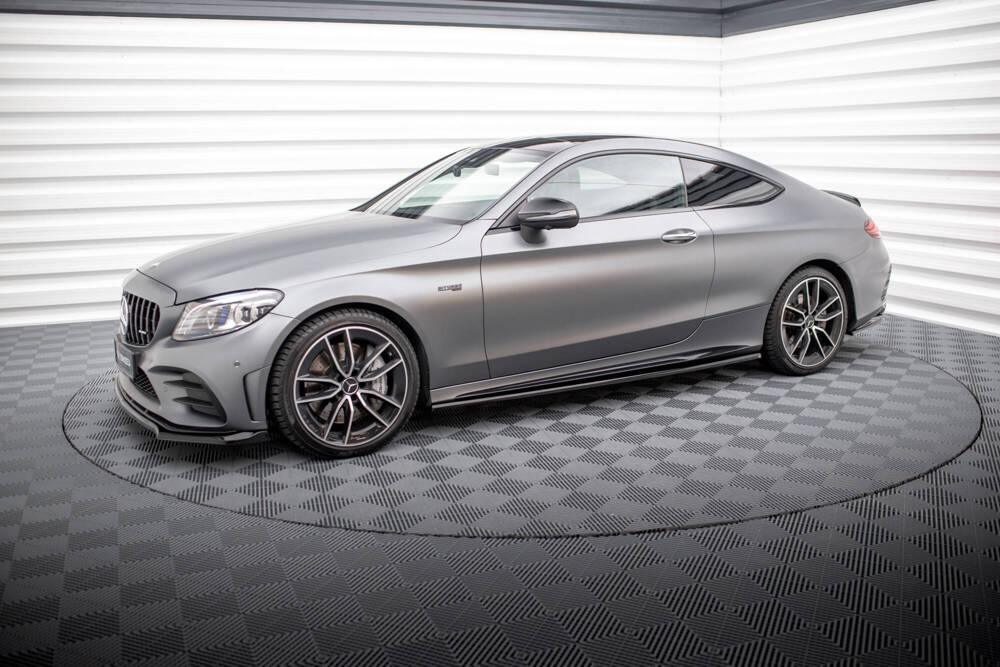 Seitenschweller Erweiterung für Mercedes-Benz C43 AMG Coupe C205 Facelift von Maxton Design