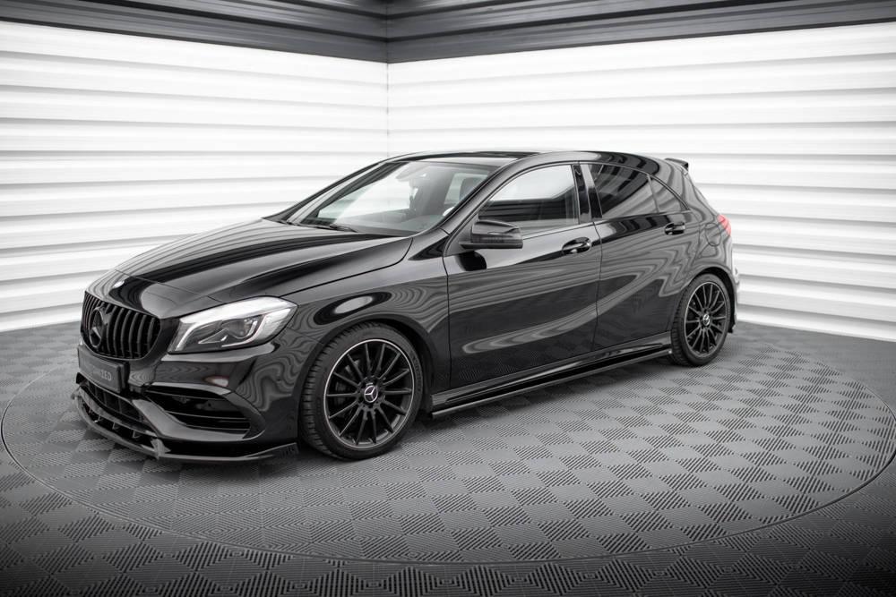 Seitenschweller Erweiterung für Mercedes A-Klasse W176 AMG-Line Facelift von Maxton Design