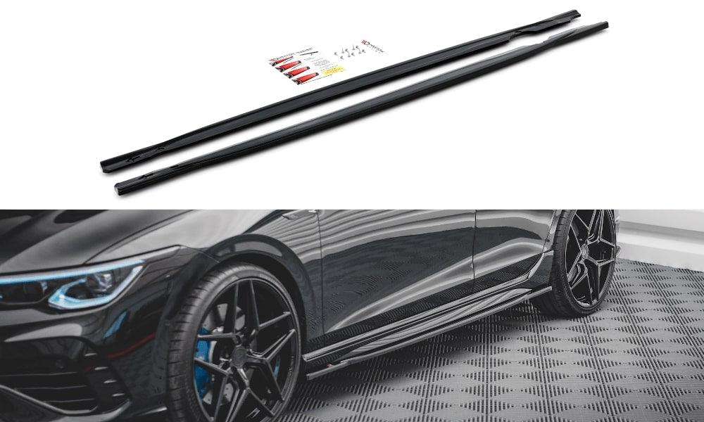 Seitenschweller Erweiterung V.2 mit Flaps für VW Golf 8 GTI / GTI Clubsport von Maxton Design