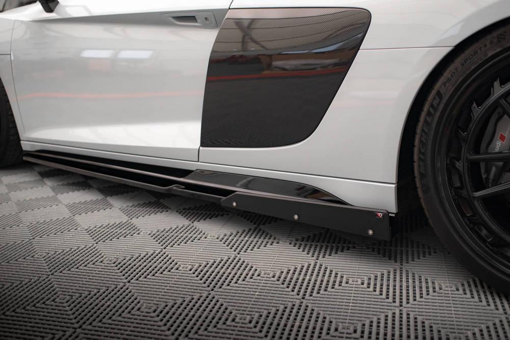 Seitenschweller Erweiterung V.2 mit Flaps für Audi R8 MK2 Facelift von Maxton Design