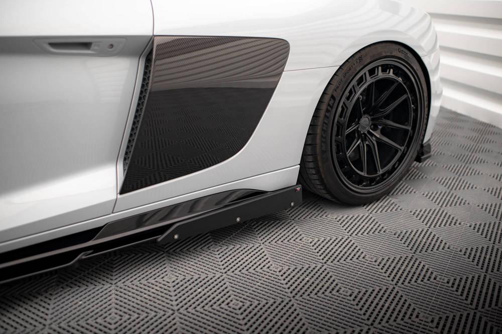 Seitenschweller Erweiterung V.2 mit Flaps für Audi R8 MK2 Facelift von Maxton Design