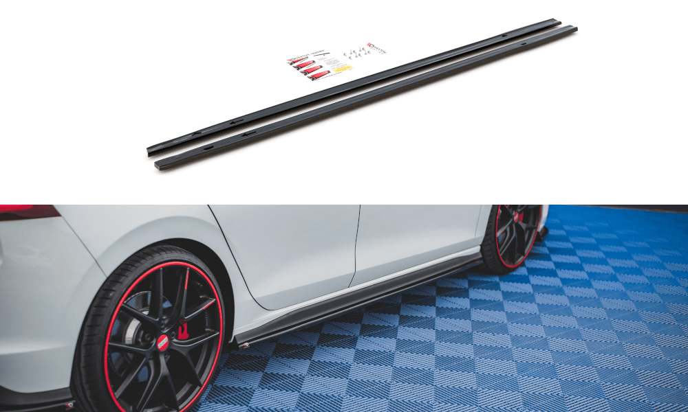 Estensione della gonna laterale per VW Golf 8 GTI di Maxton Design