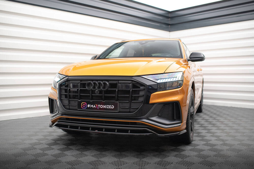 Front Lippe / Front Splitter / Frontansatz für Audi Q8 S-Line 4M von Maxton Design