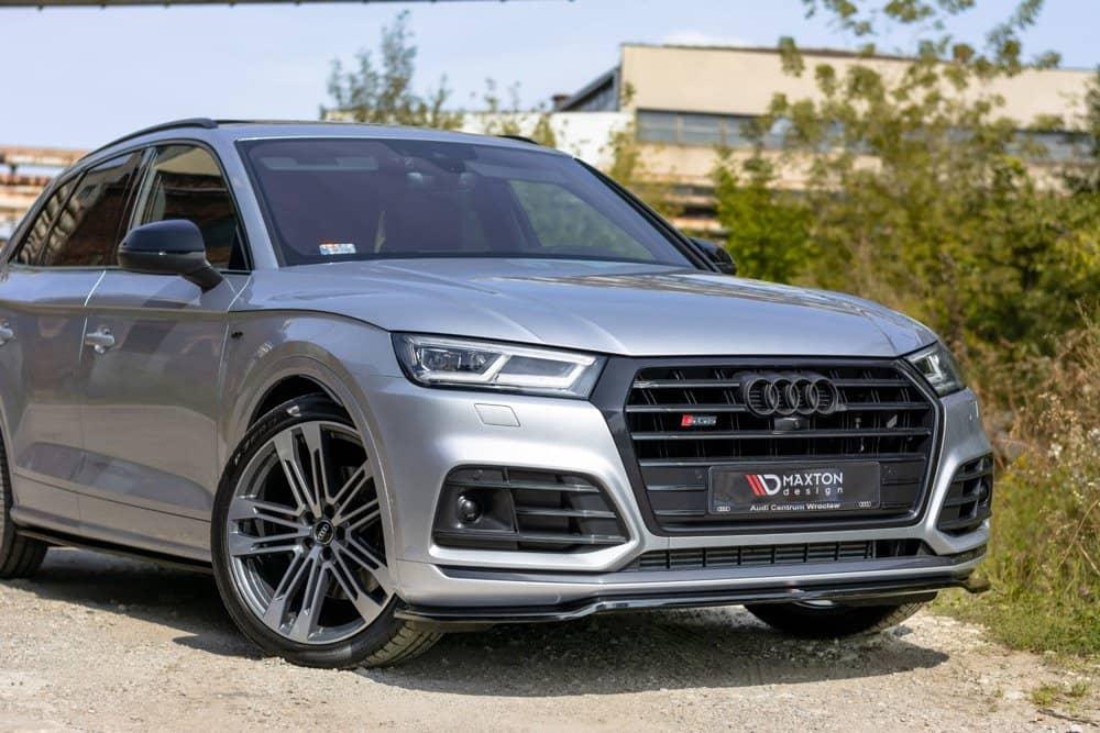 Front Diffusor / Front Splitter / Cup Schwert / Frontansatz für Audi Q5 FY S-Line von Maxton Design