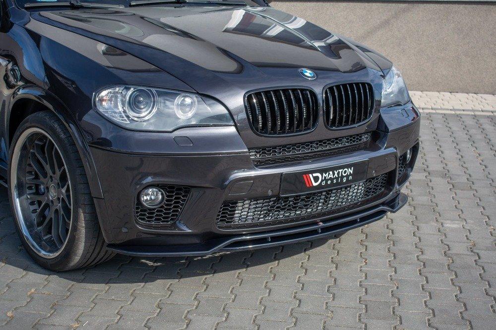 Front Splitter / Cup Schwert / Frontansatz für BMW X5 E70 Facelift M-Paket von Maxton Design