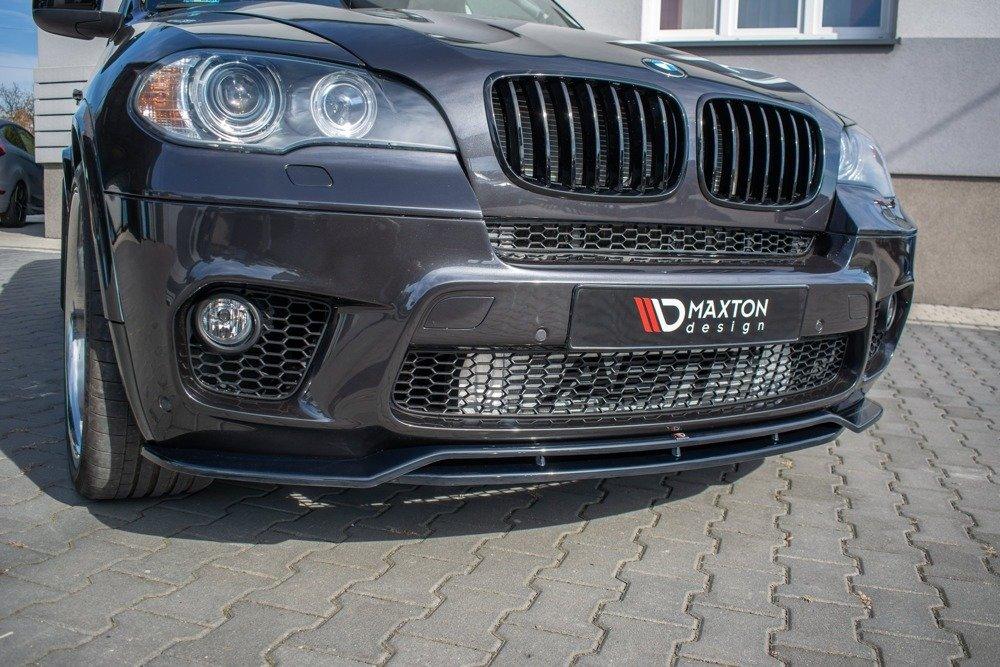 Front Splitter / Cup Schwert / Frontansatz für BMW X5 E70 Facelift M-Paket von Maxton Design