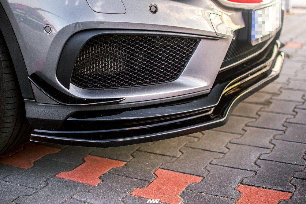 Front Splitter / Cup Schwert / Frontansatz für Mercedes GLA 45 AMG (X156) VFL von Maxton Design